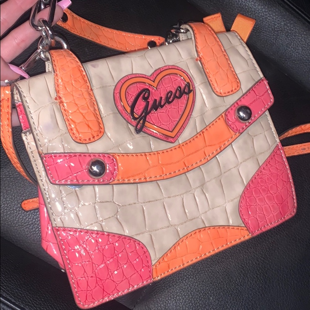Guess elma flap purse